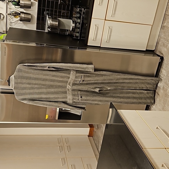 MR TURK by TRINA TURK Dean Jumpsuit ~ Soft Diamond Stripe Knit Print Large L NWT - Picture 6 of 12